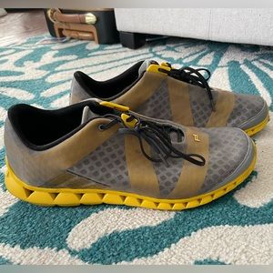 Adidas Porsche Design, gray & yellow sneaker, Men’s US 9